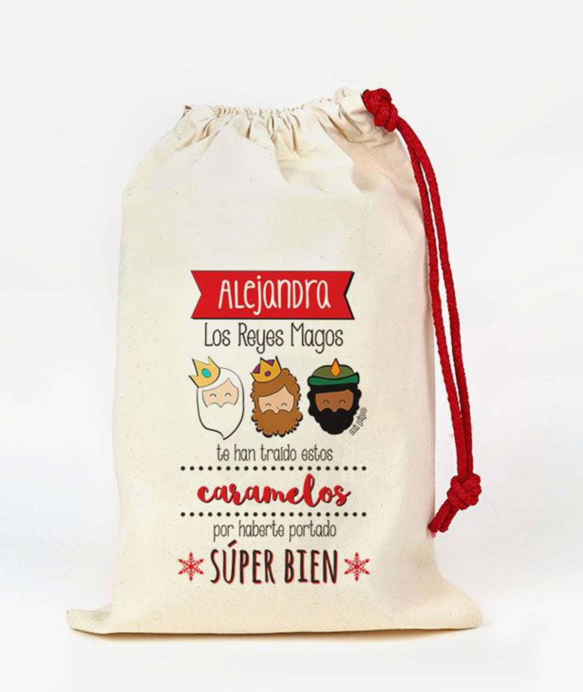 Bolsa para Chuches Tela Personalizado Mi Pipo Reyes Magos - Nanetes #